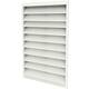 External wall grille 400x600 aluminium with fixed vanes